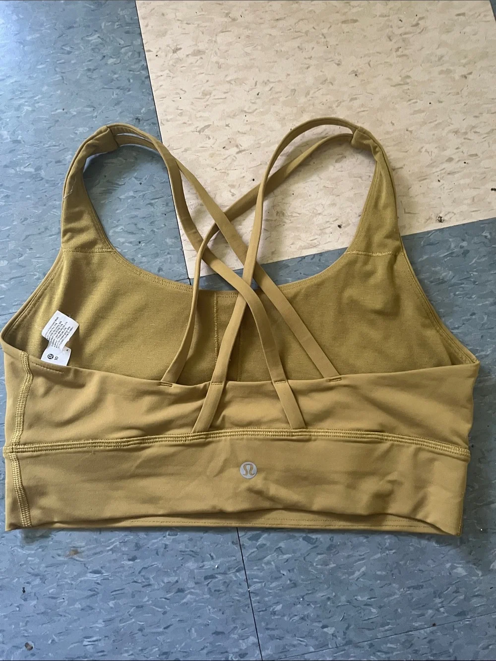 lululemon athletica Strappy Sports Bra - Mustard Yellow